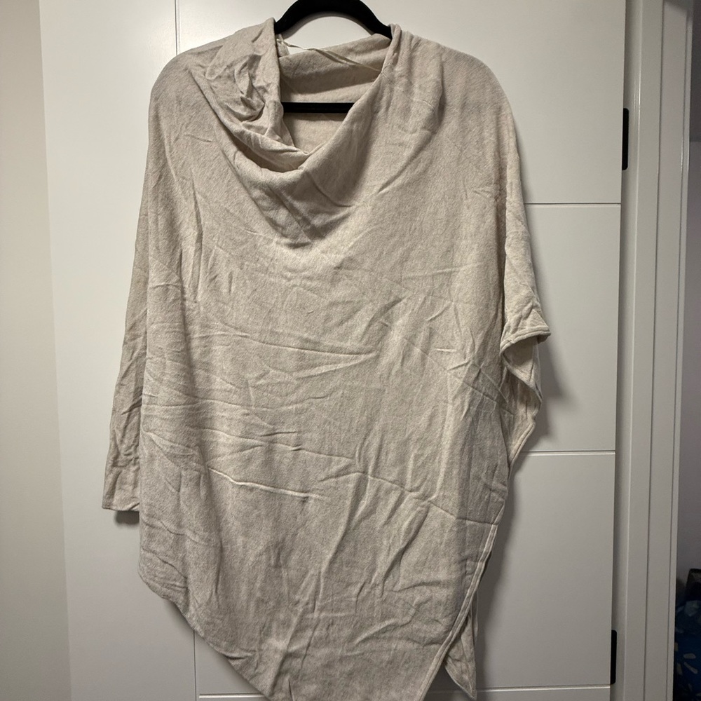 Cream Poncho Sweater